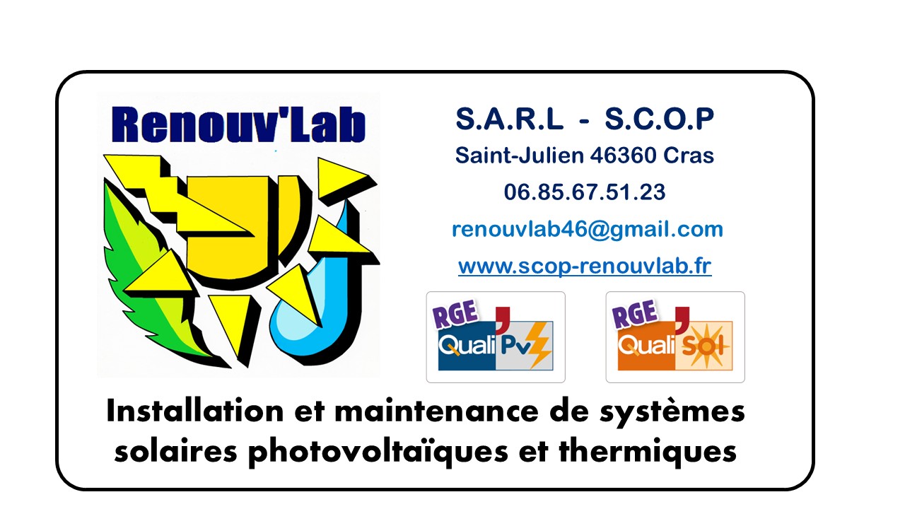 SARL SCOP Renouv'Lab